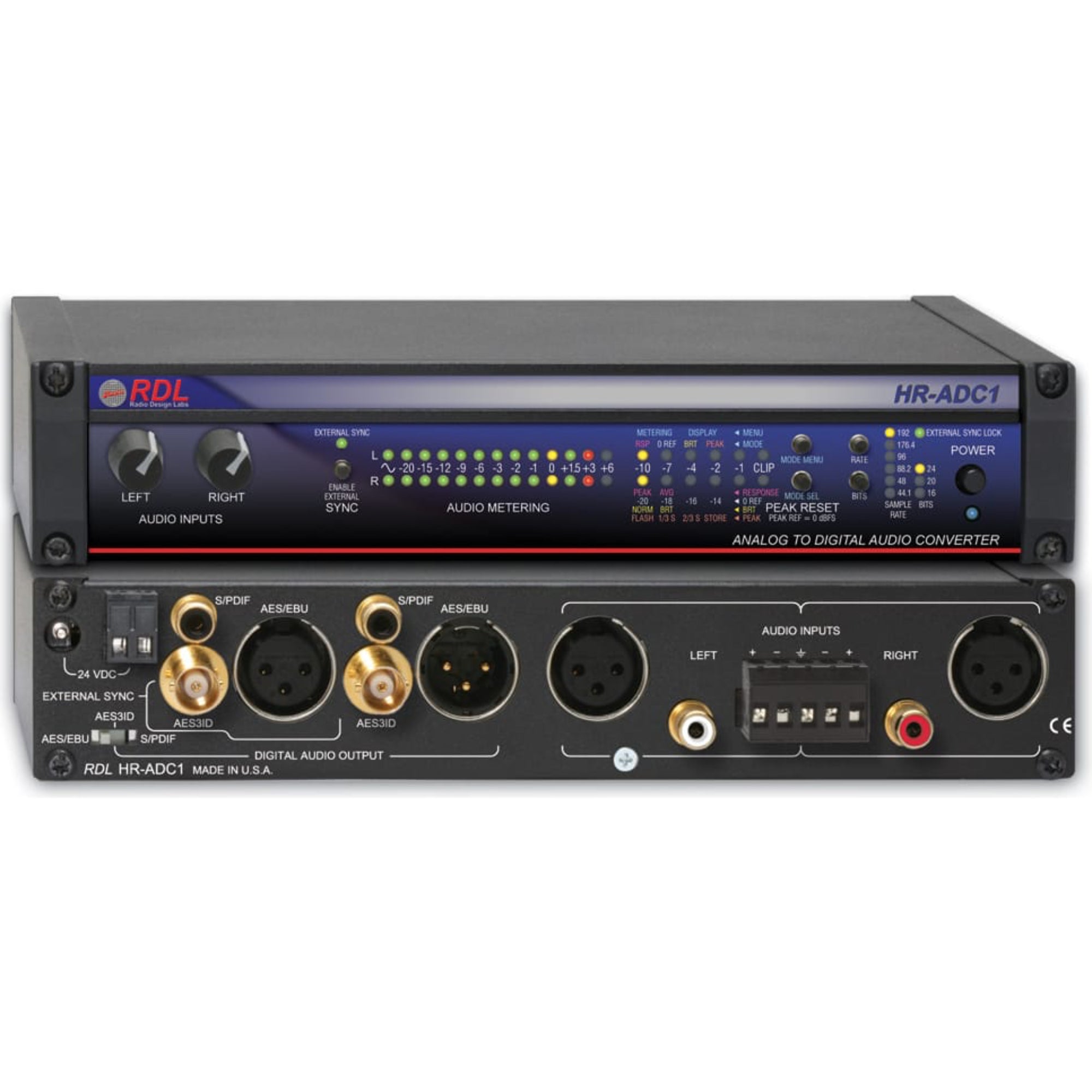 RDL HR-ADC1 Analog to Digital Audio Converter