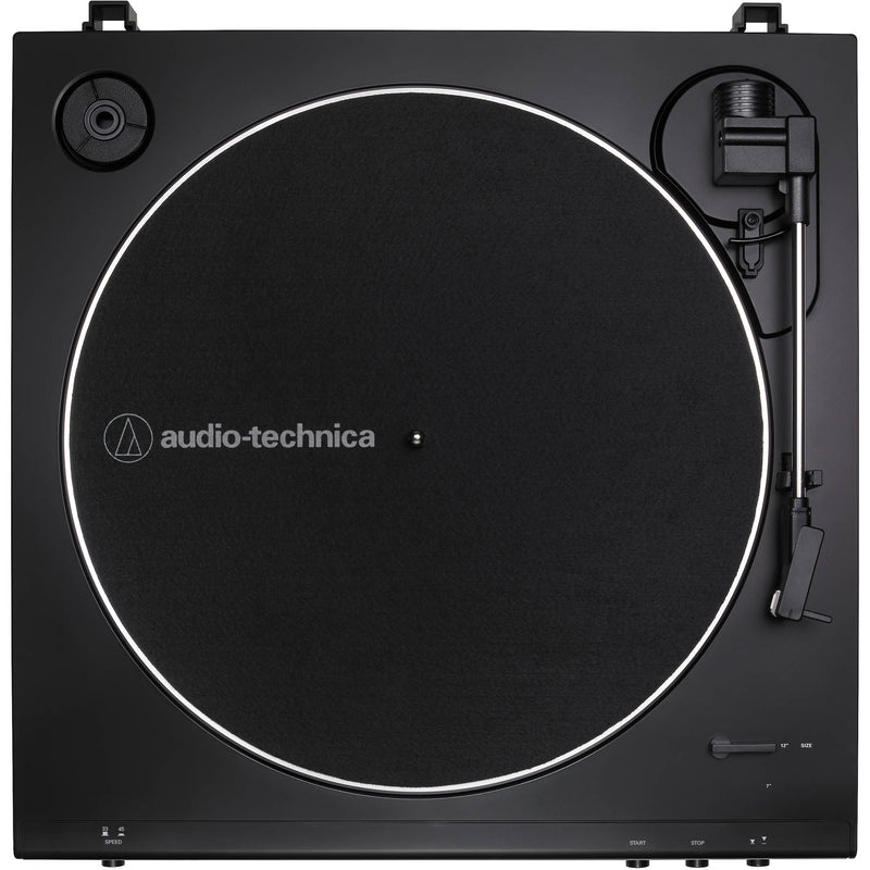 Audio-Technica AT-LP60X Fully Automatic Belt-Drive Turntable (Brown & Black)