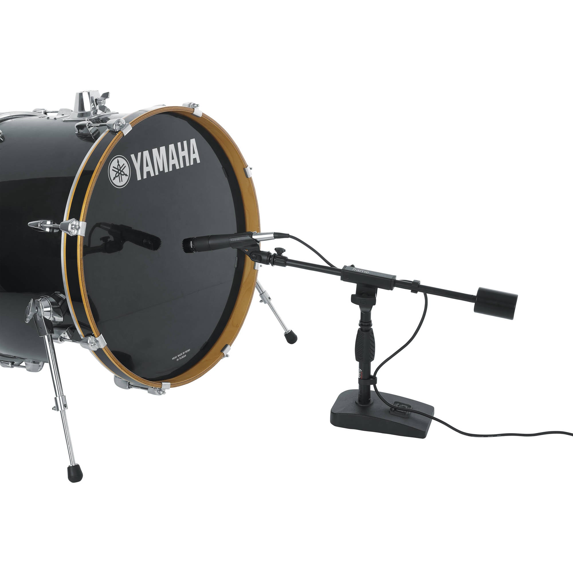 Gator Frameworks GFW-MIC-0822 Telescoping Boom Mic Stand for Podcasting or Bass Drum