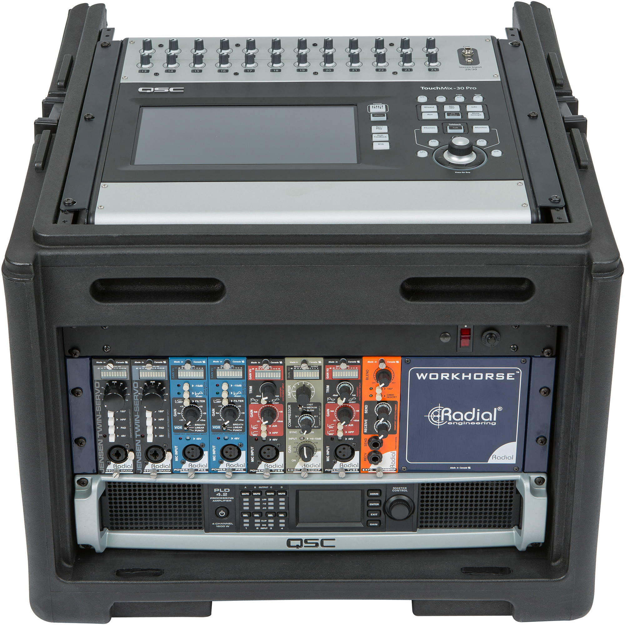 SKB 1SKB-R106W 10x6 Compact Rolling Rack Case (10U x 6U)