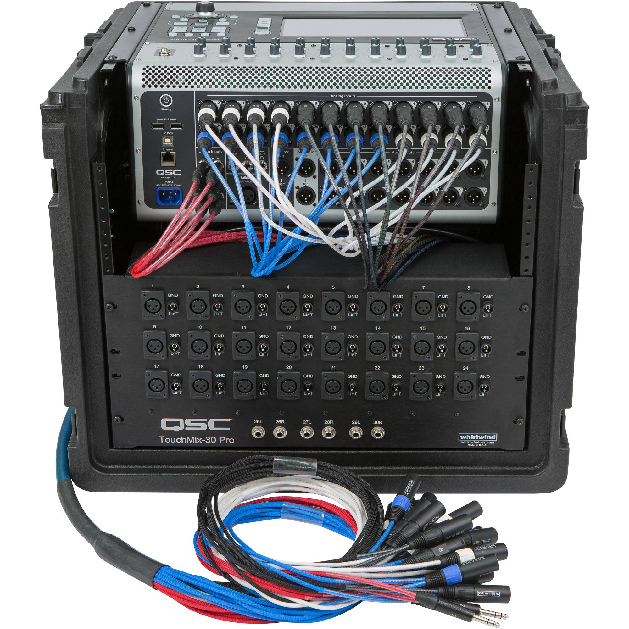 SKB 1SKB-R106W 10x6 Compact Rolling Rack Case (10U x 6U)