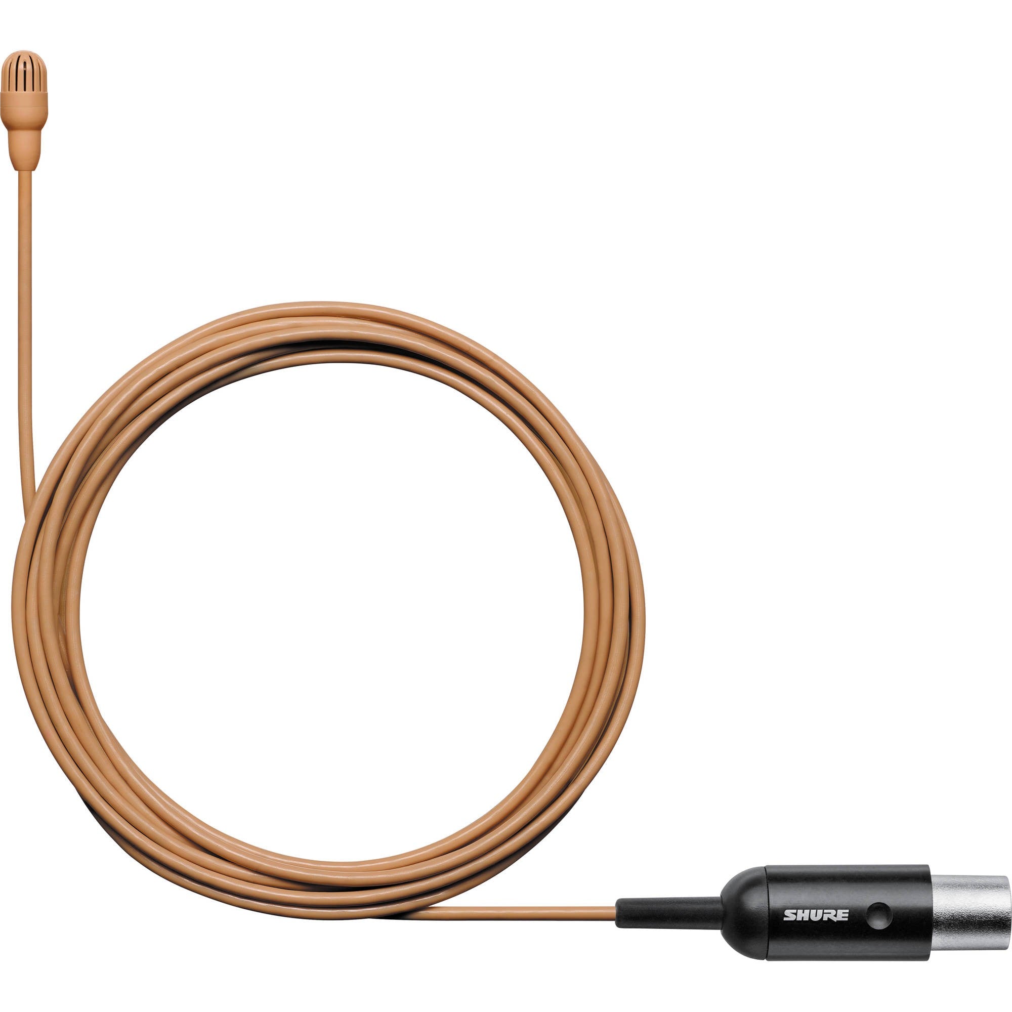 Shure TwinPlex TL46 Omnidirectional Lavalier Microphone (TA4F, Cocoa)