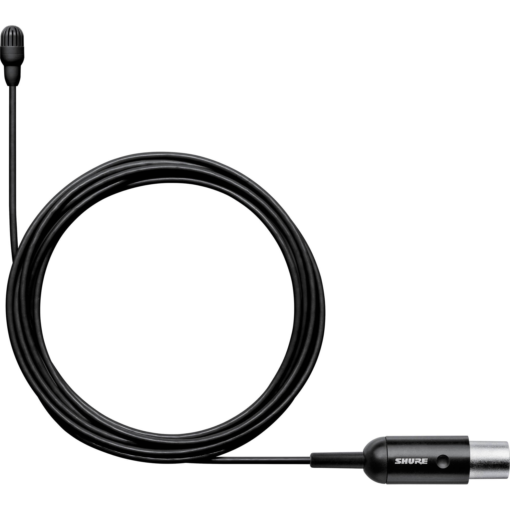 Shure TwinPlex TL47 Omnidirectional Lavalier Microphone with Accessories (TA4F, Black)
