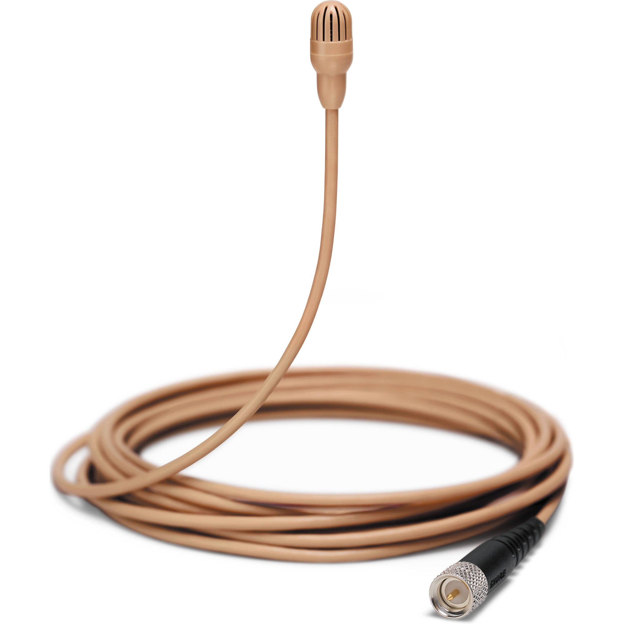 Shure TwinPlex TL47 Omnidirectional Lavalier Microphone with Accessories (Microdot, Cocoa)