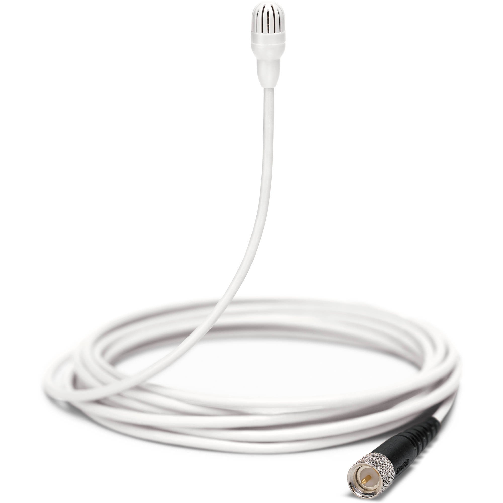 Shure TwinPlex TL47 Omnidirectional Lavalier Microphone with Accessories (Microdot, White)