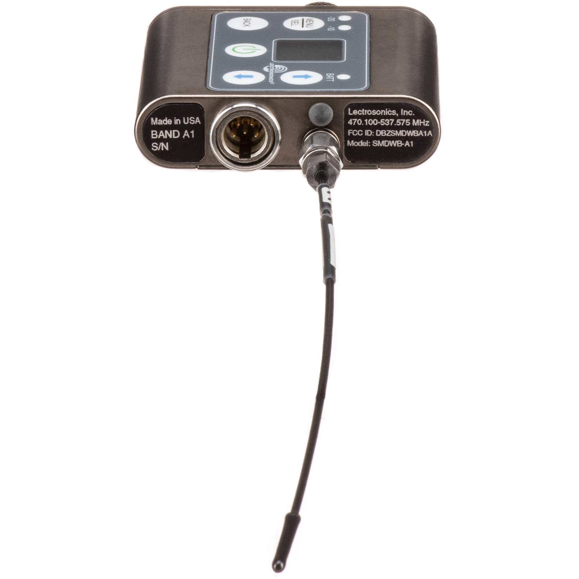 Lectrosonics SMDWB Wideband Beltpack Transmitter (Band B1, 537.600-607.950 MHz)