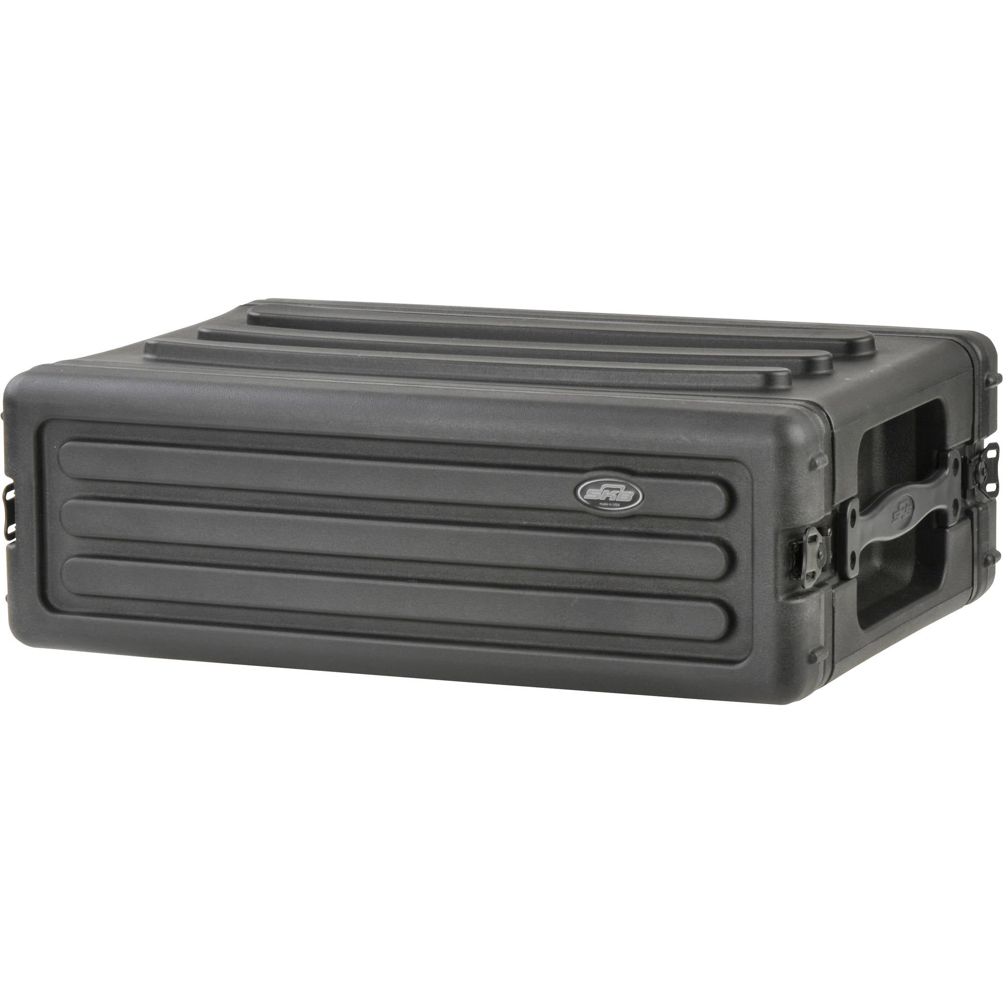 SKB 1SKB-R3S Roto-Molded Shallow Rack Case with Steel Rails (3U)