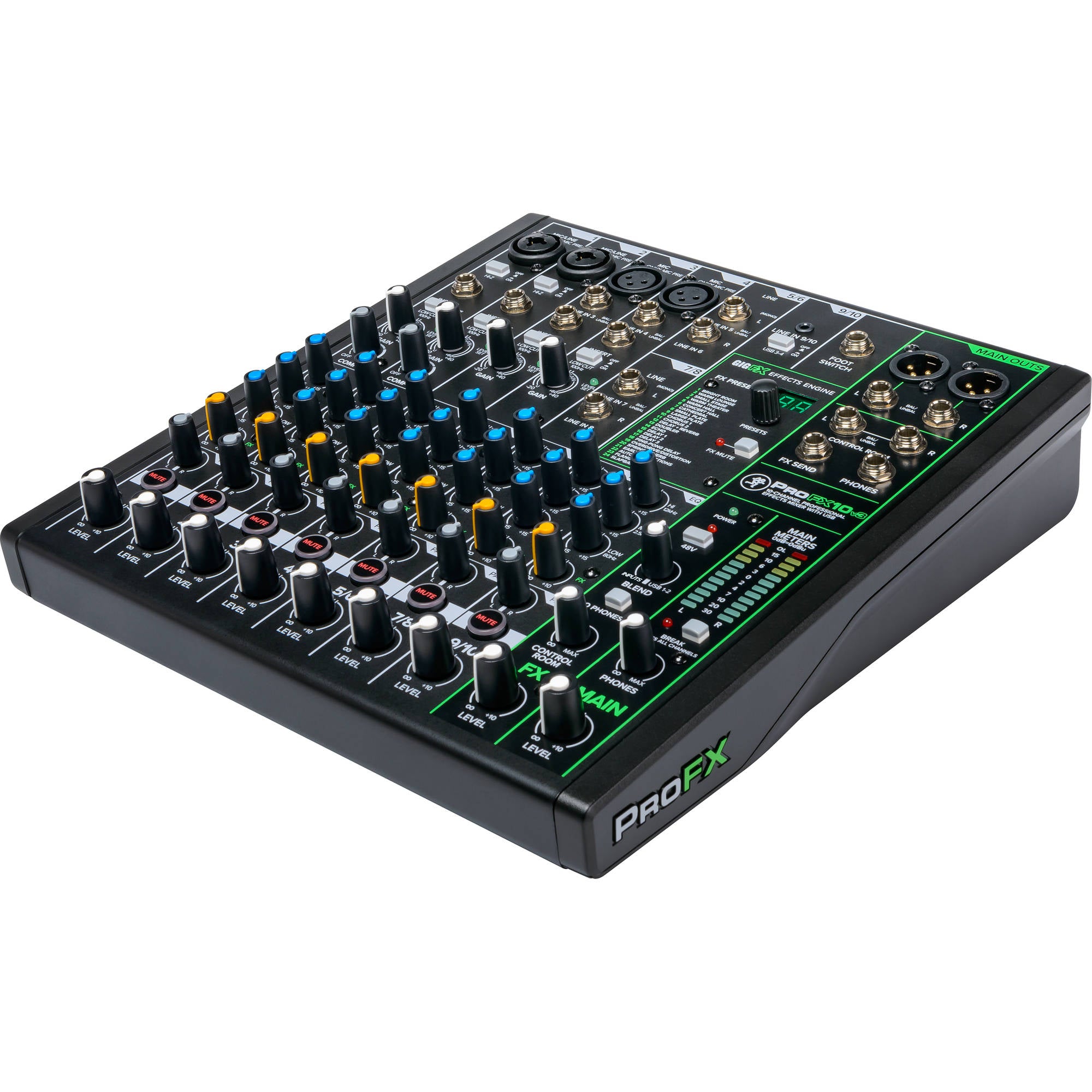 Mackie ProFX10v3 10-Channel Professional Effects Mixer with USB
