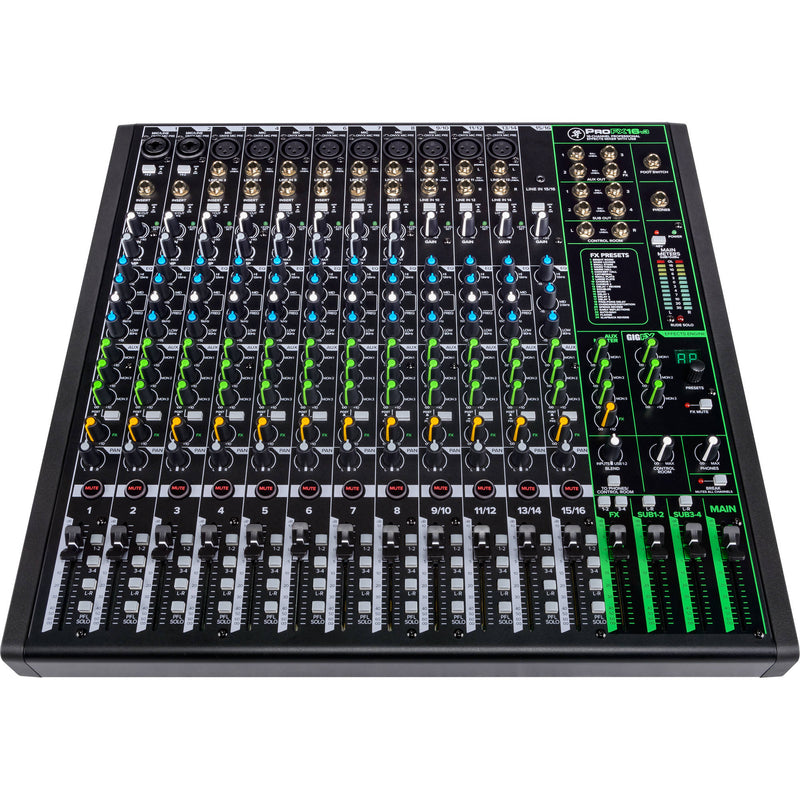 Mackie ProFX16v3 16-Channel 4-Bus Professional Effects Mixer with USB