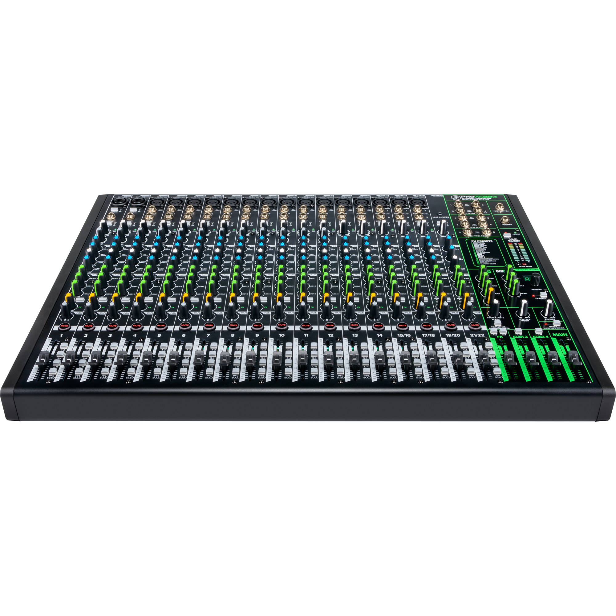 Mackie ProFX22v3 22-Channel 4-Bus Professional Effects Mixer with USB