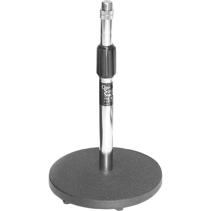 On-Stage DS7200C Adjustable Height Desktop Microphone Stand (Chrome)