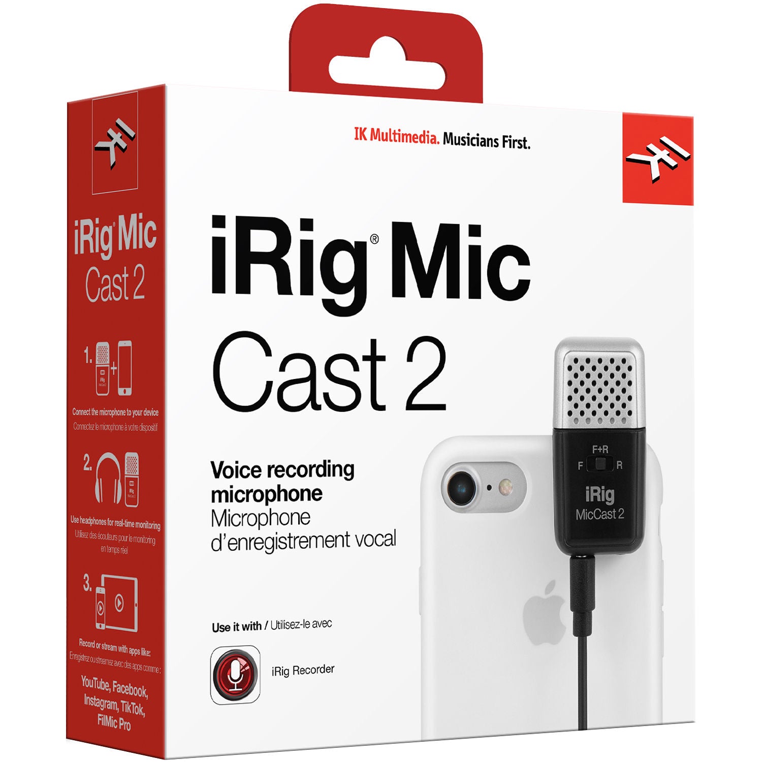 IK Multimedia iRig Mic Cast 2 Multipattern Microphone for Mobile Devices