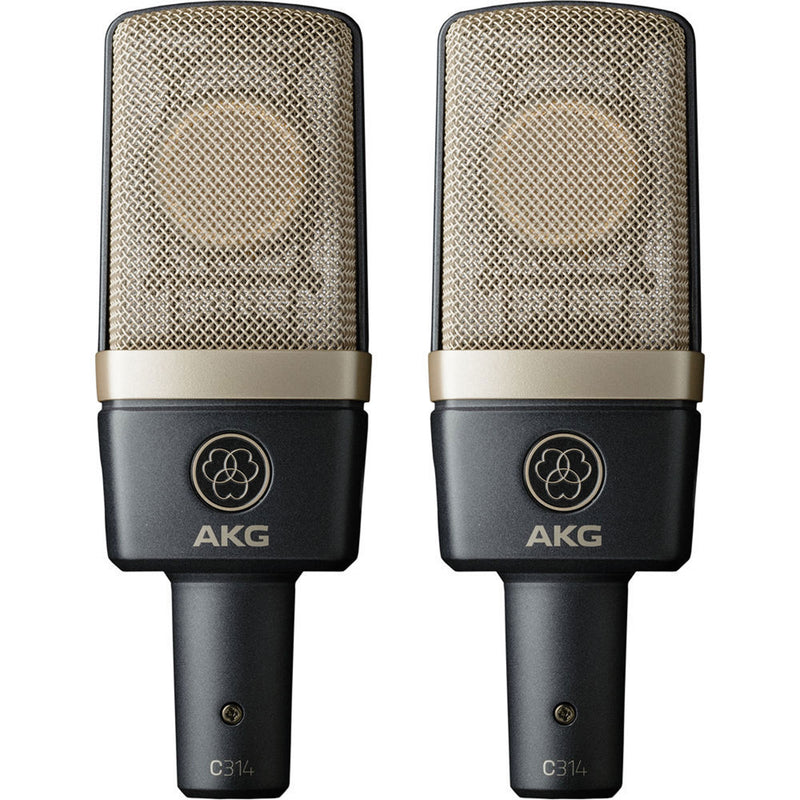 AKG C314 Large-Diaphragm Multi-Pattern Condenser Microphones (Matched Pair)