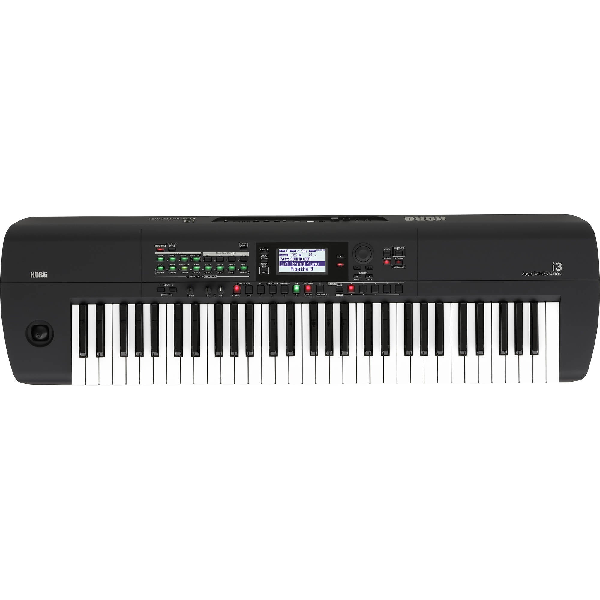 Korg i3 61-Key Music Workstation (Rubberized Matte Black)