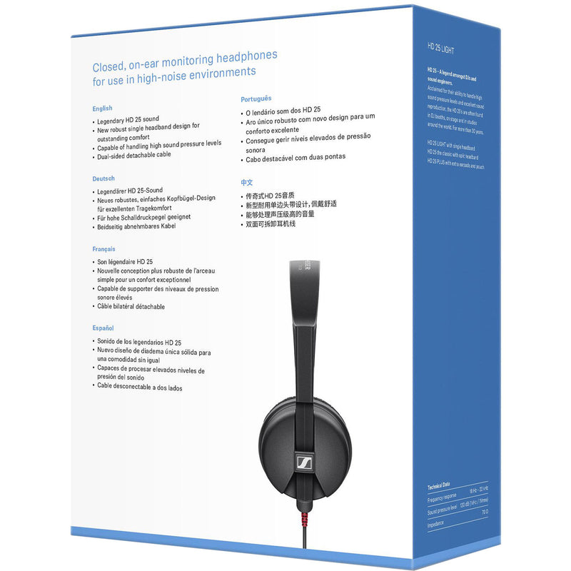 Sennheiser HD 25 Light Monitoring Headphones