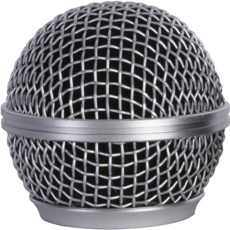 On-Stage SP58 Replacement Steel Mesh Grille for Round Capsule Handheld Microphones (Grey)
