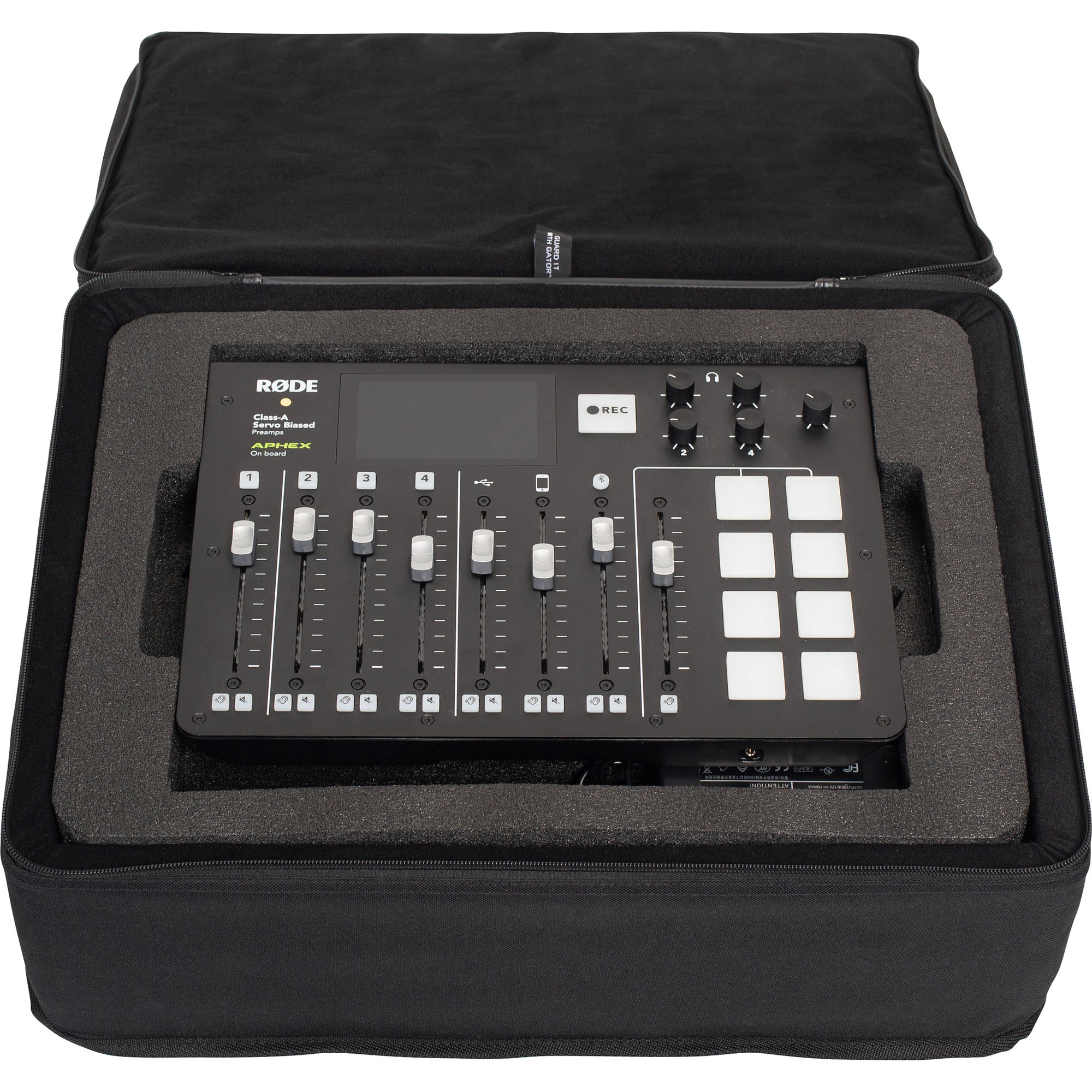 Gator Cases GL-RODECASTER2 Lightweight Case for Rodecaster Pro and Two Mics