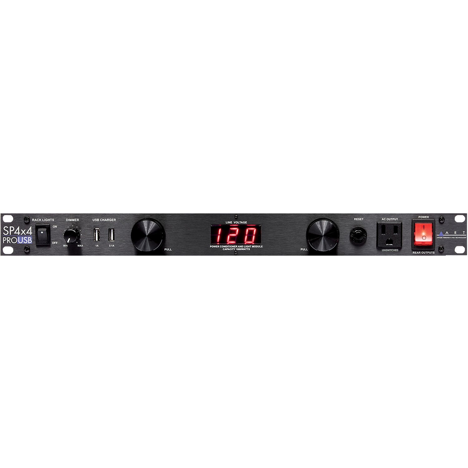 ART SP 4x4 PRO USB LED Metered Rackmount Power Distribution System