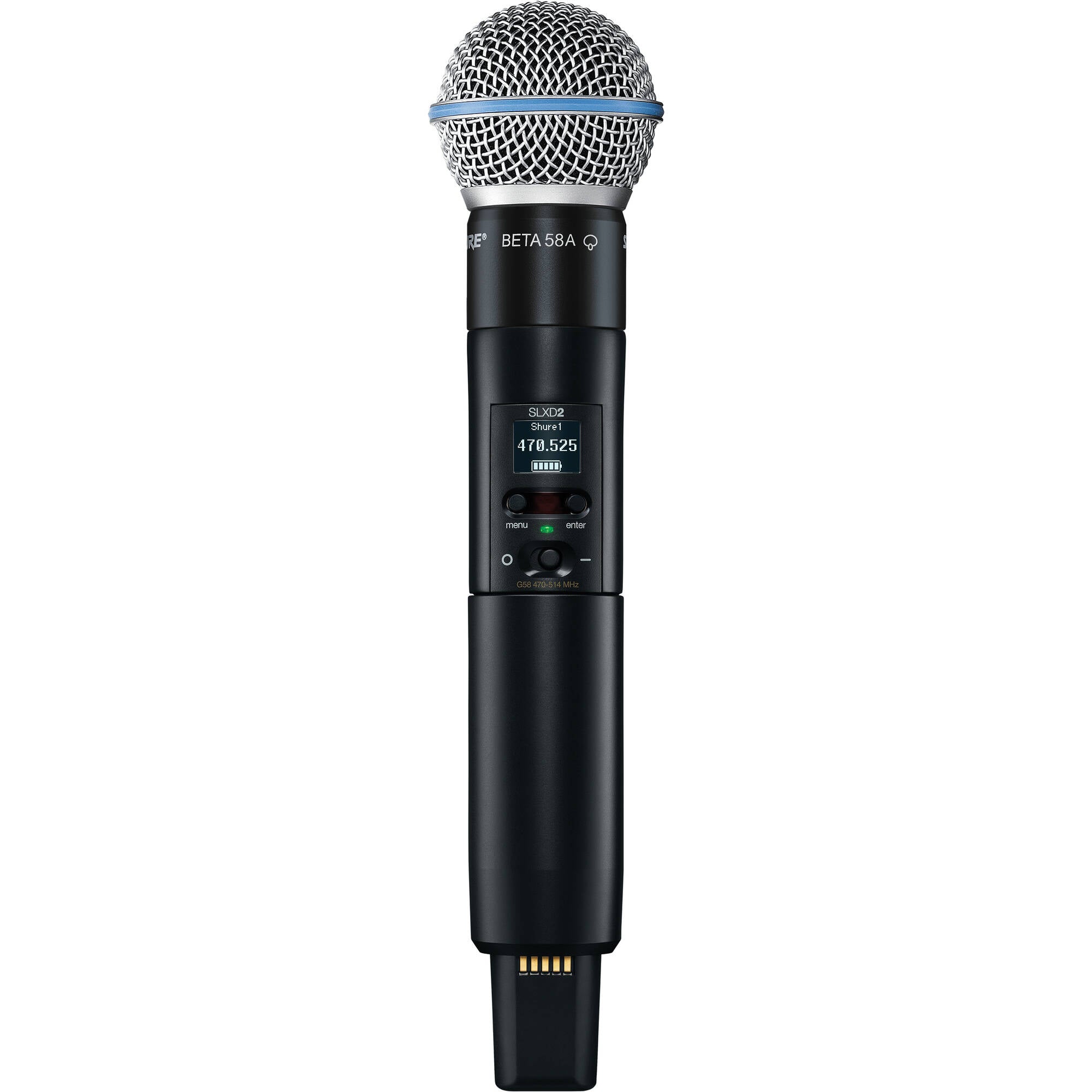 Shure SLXD2/B58 Digital Wireless Handheld Transmitter with Beta 58 Mic (G58: 470-514 MHz)