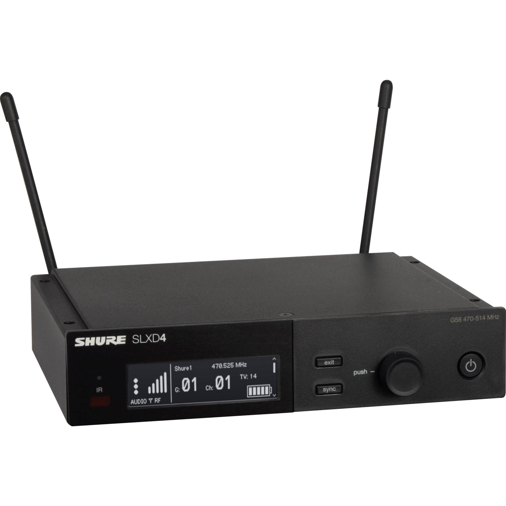 Shure SLXD14 Digital Wireless Guitar System (G58: 470-514 MHz)