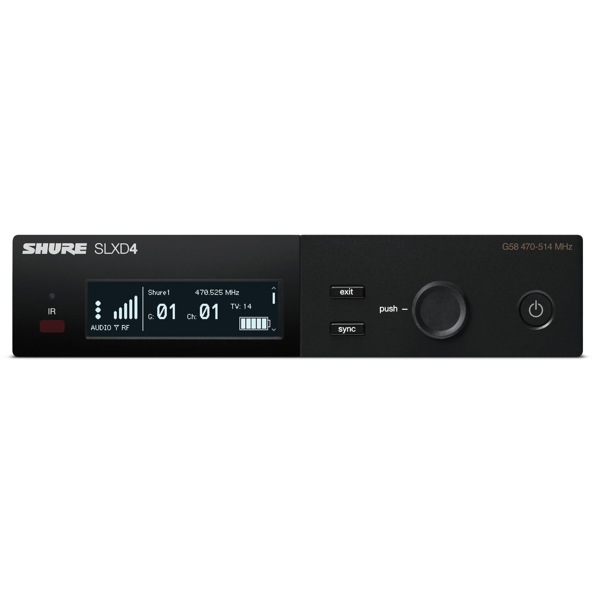 Shure SLXD14 Digital Wireless Guitar System (G58: 470-514 MHz)