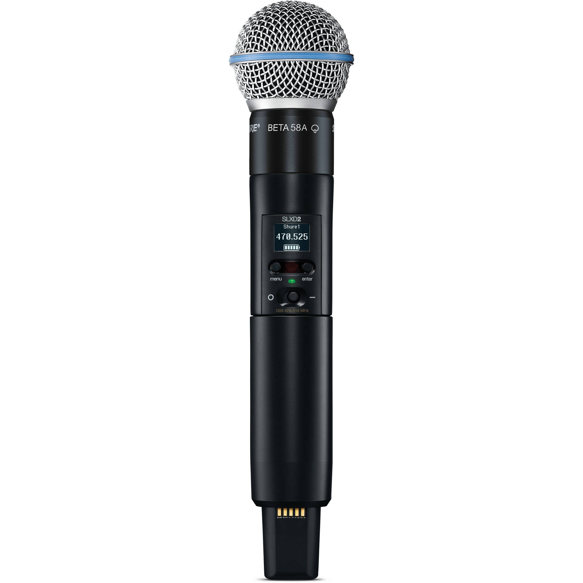Shure SLXD24/B58 Digital Wireless Beta 58 Handheld Microphone System (J52: 558-616 MHz)