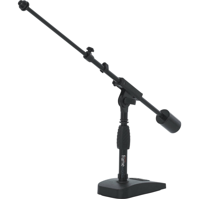 Gator Frameworks GFW-MIC-0822 Telescoping Boom Mic Stand for Podcasting or Bass Drum