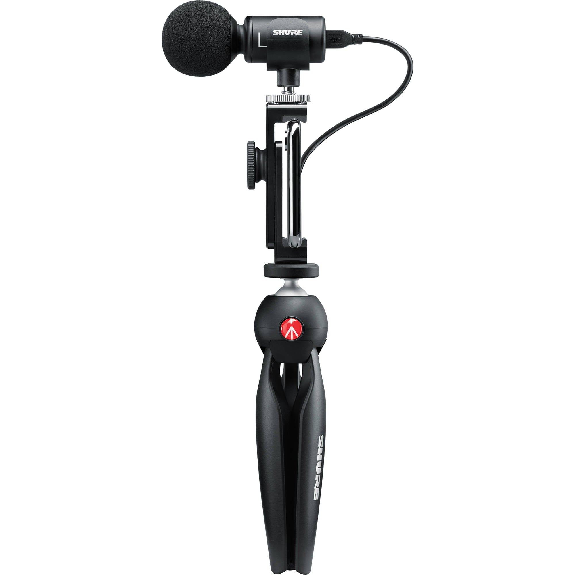 Shure MOTIV MV88+ Video Kit Digital Stereo Microphone & Accessories for Smartphones (iOS, Android)