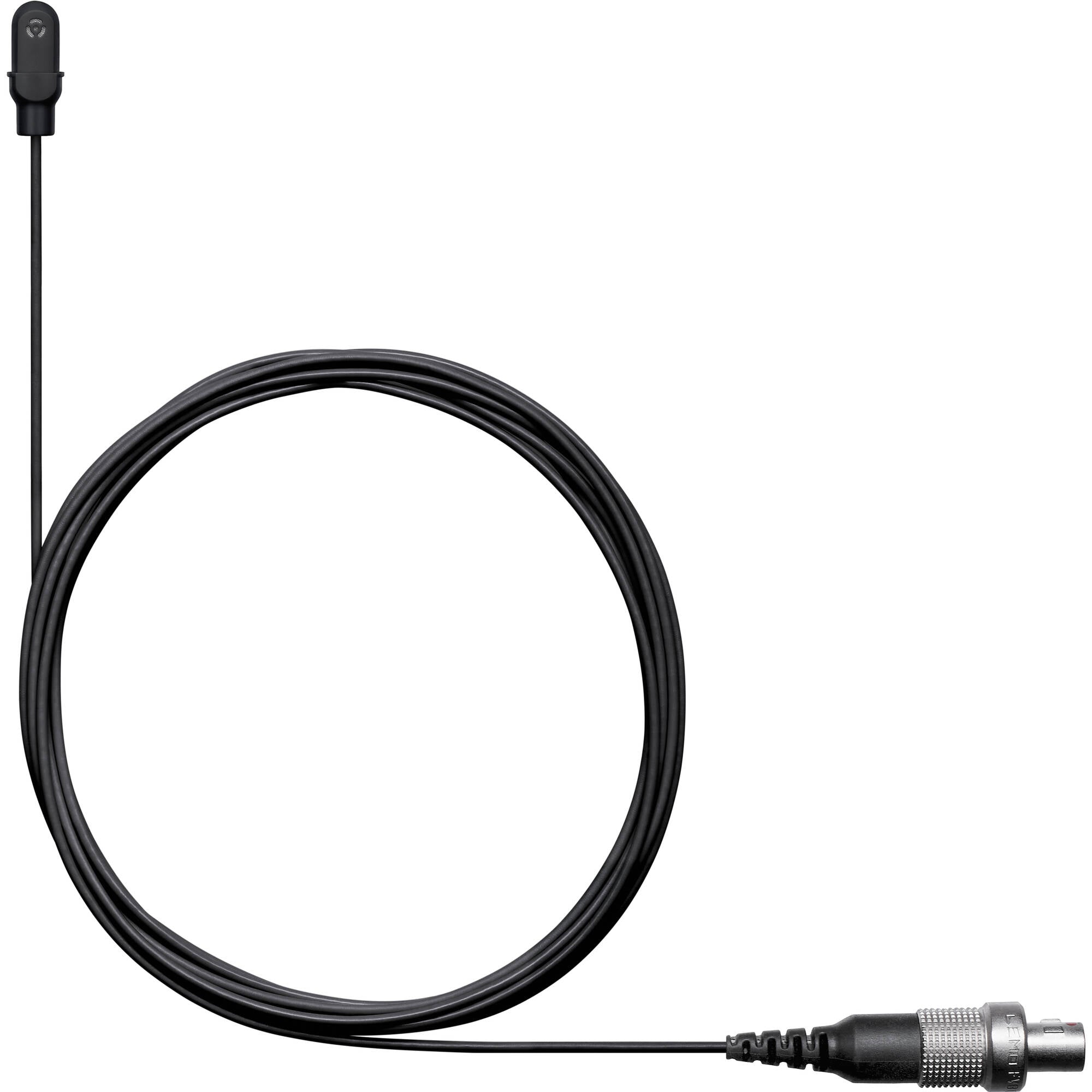 Shure DL4 DuraPlex Omnidirectional Miniature Lavalier Microphone (Black, 3-Pin LEMO)