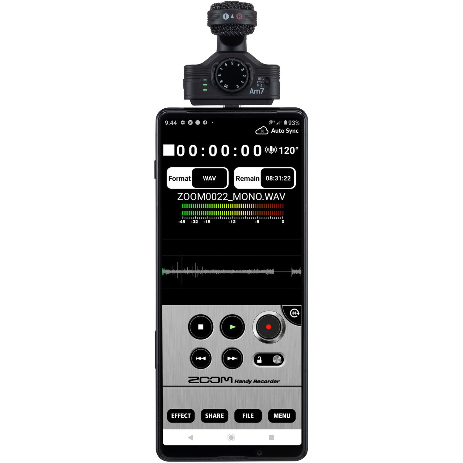 Zoom Am7 Mid-Side Stereo Microphone for Android Devices with USB-C Connector