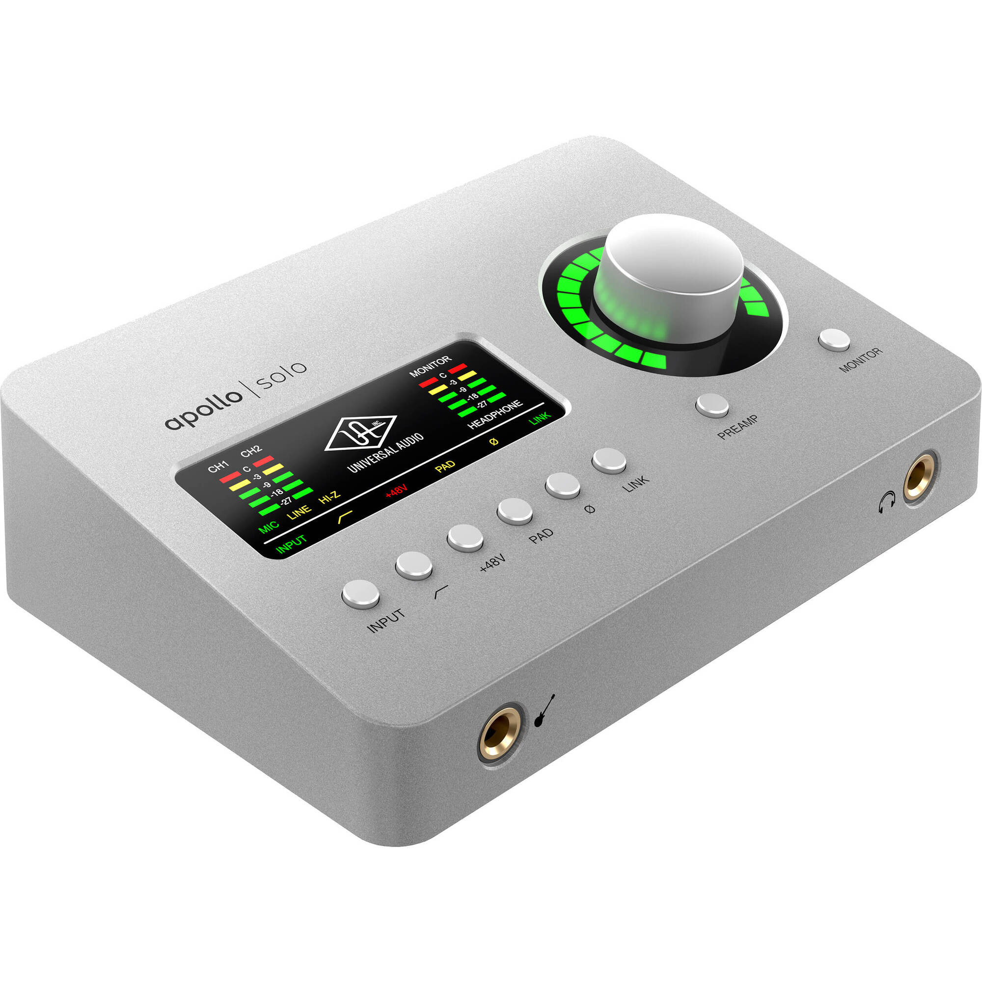 Universal Audio Apollo Solo USB Desktop 2x4 USB Type-C Audio Interface (Heritage Edition)
