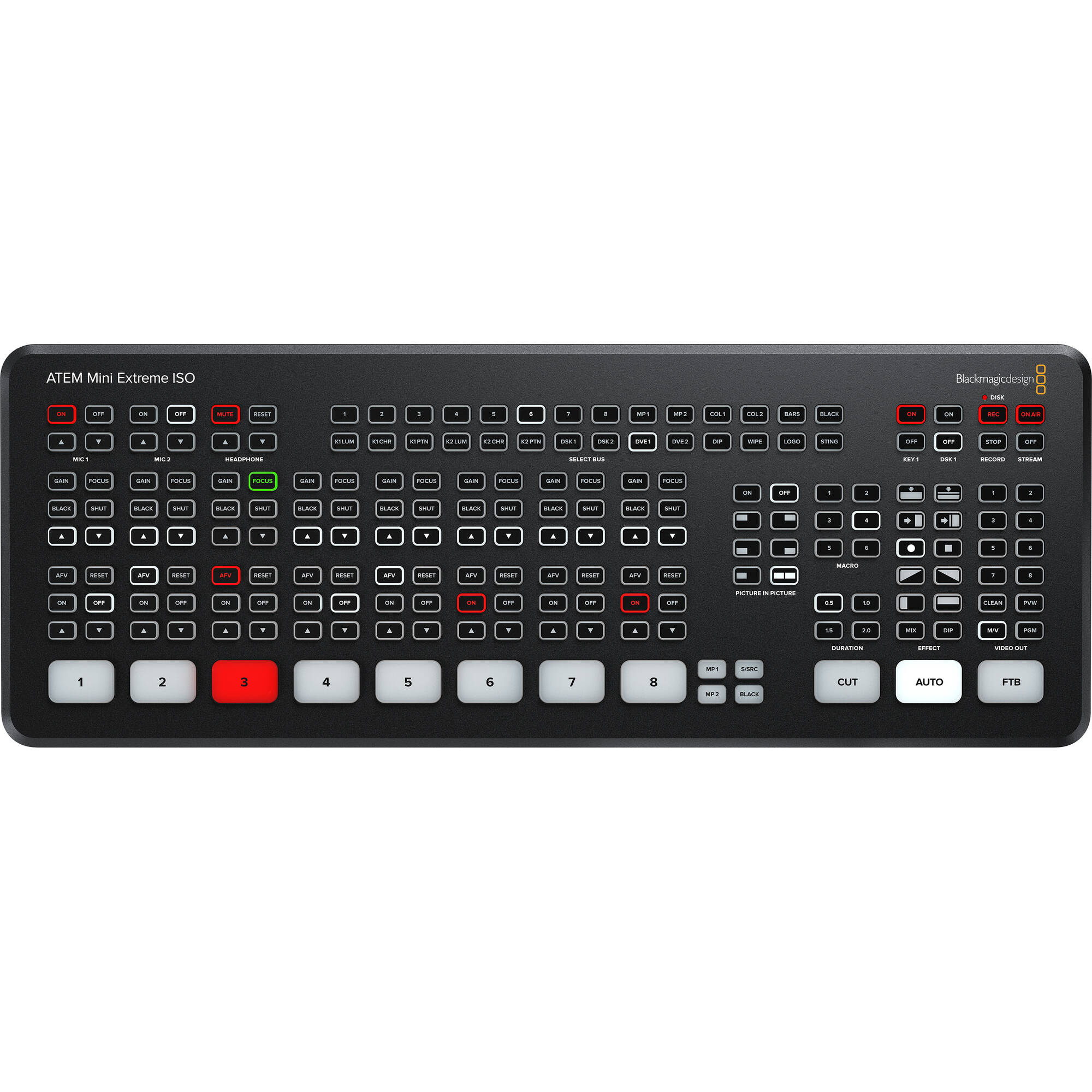 Blackmagic Design ATEM Mini Extreme ISO HDMI Live Stream Switcher