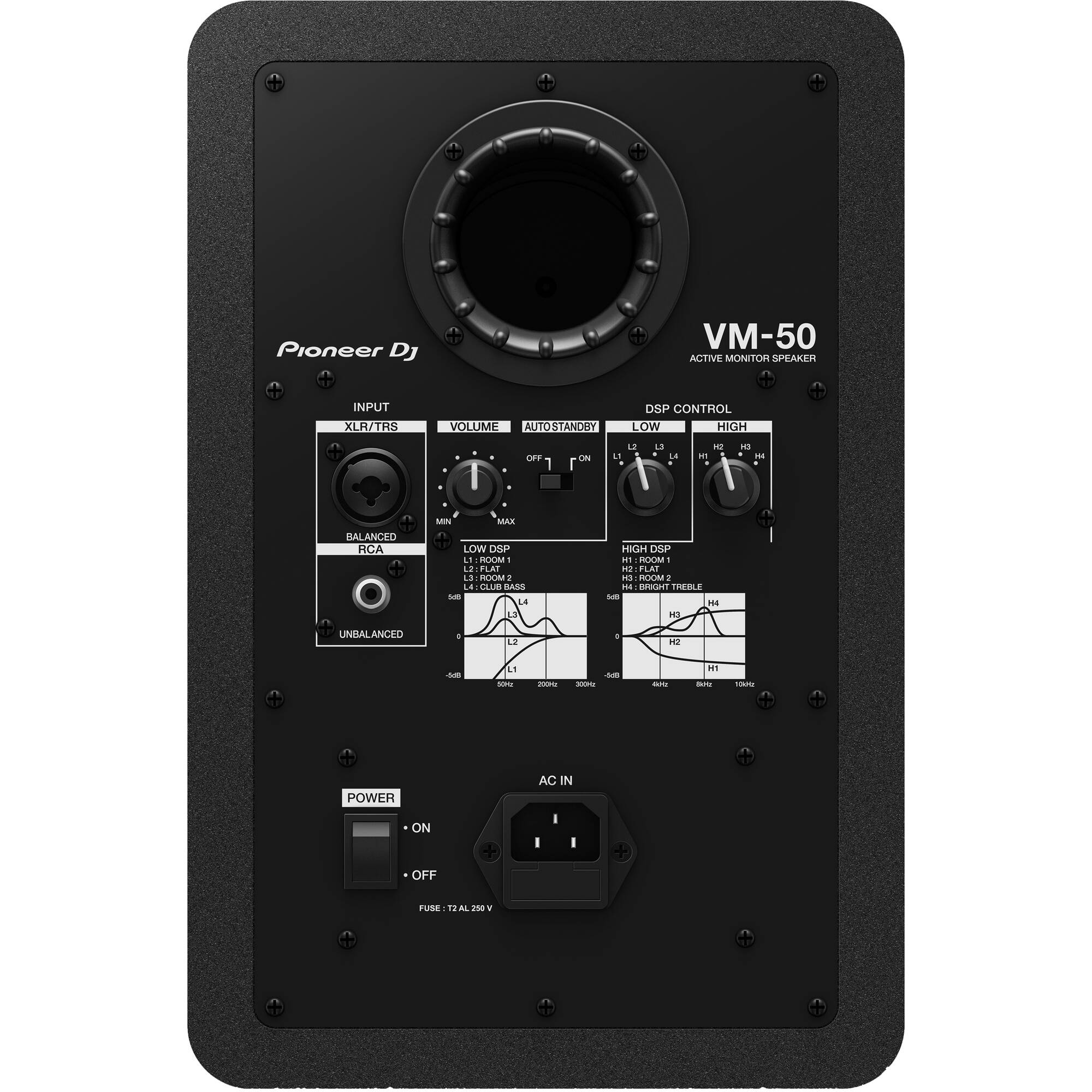 Pioneer DJ VM-50 Active 5" 2-Way Studio Monitor (Single, Black)