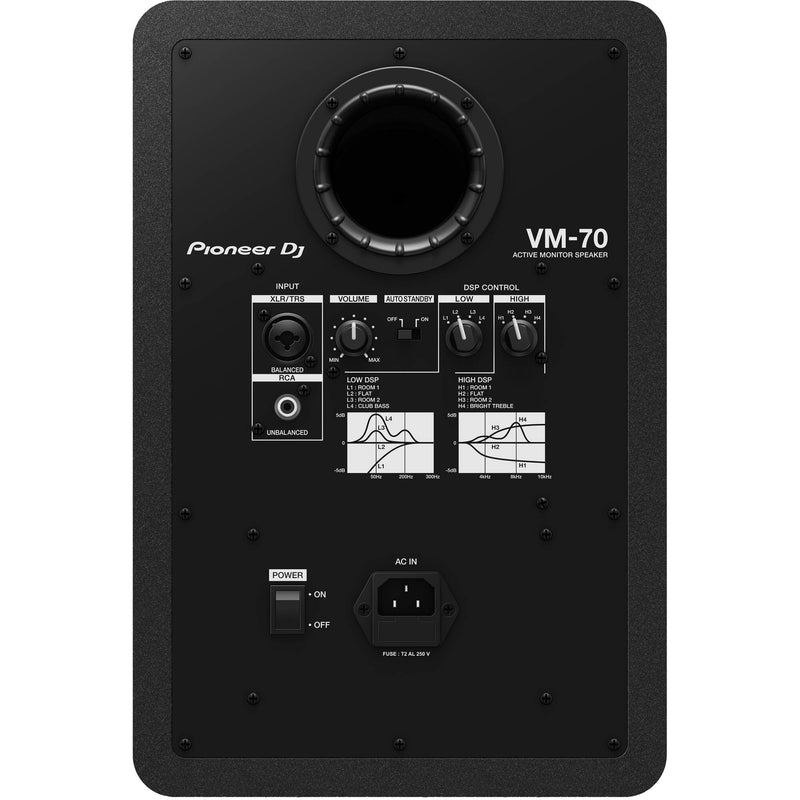 Pioneer DJ VM-70 Active 6.5" 2-Way Studio Monitor (Single, Black)