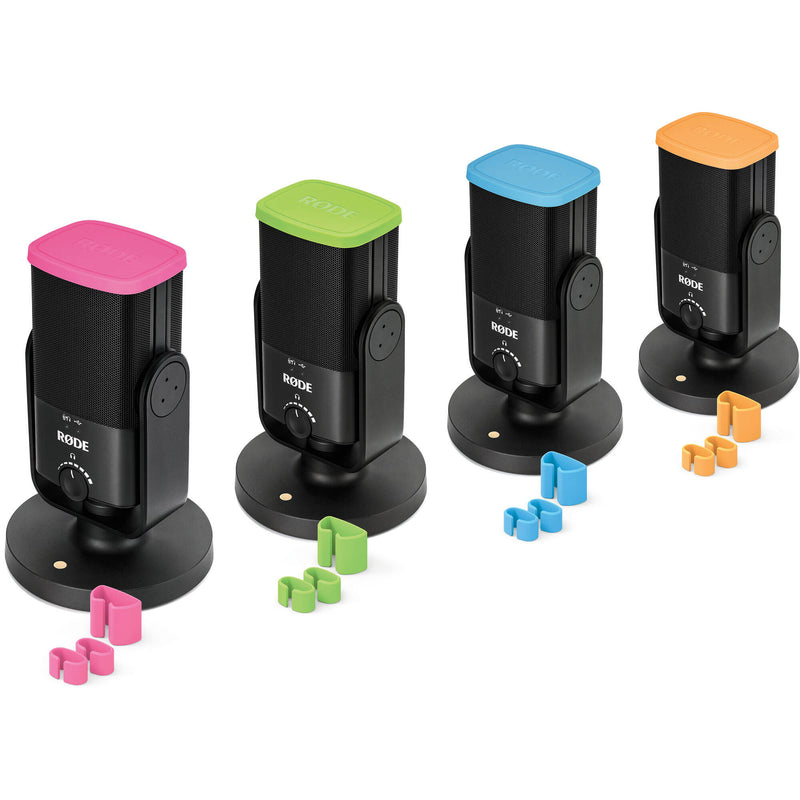 Rode COLORS1 Color-Coded Caps and Cable Clips for NT-USB Mini Microphones (Set of 4)