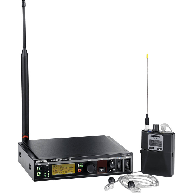 Shure P9TRA+425CL PSM900 Wireless In-Ear Personal Monitor System (H21: 542-578 MHz)