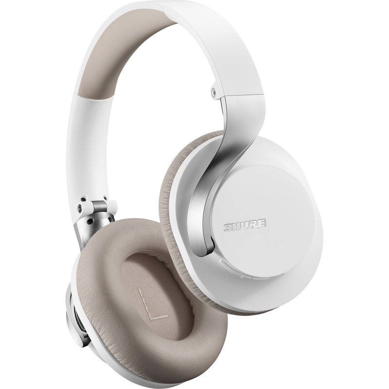 Shure AONIC 40 Noise-Canceling Wireless Over-Ear Headphones (White)