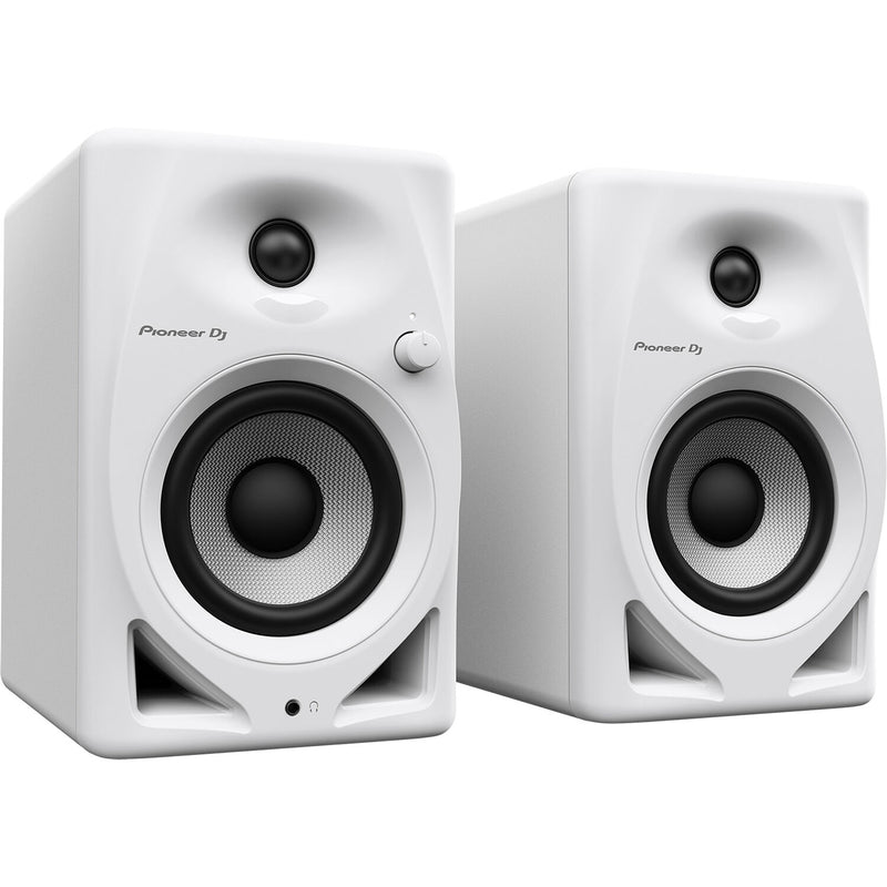 Pioneer DJ DM-40D Active 4" Two-Way Desktop Monitor Speakers (Pair, White)