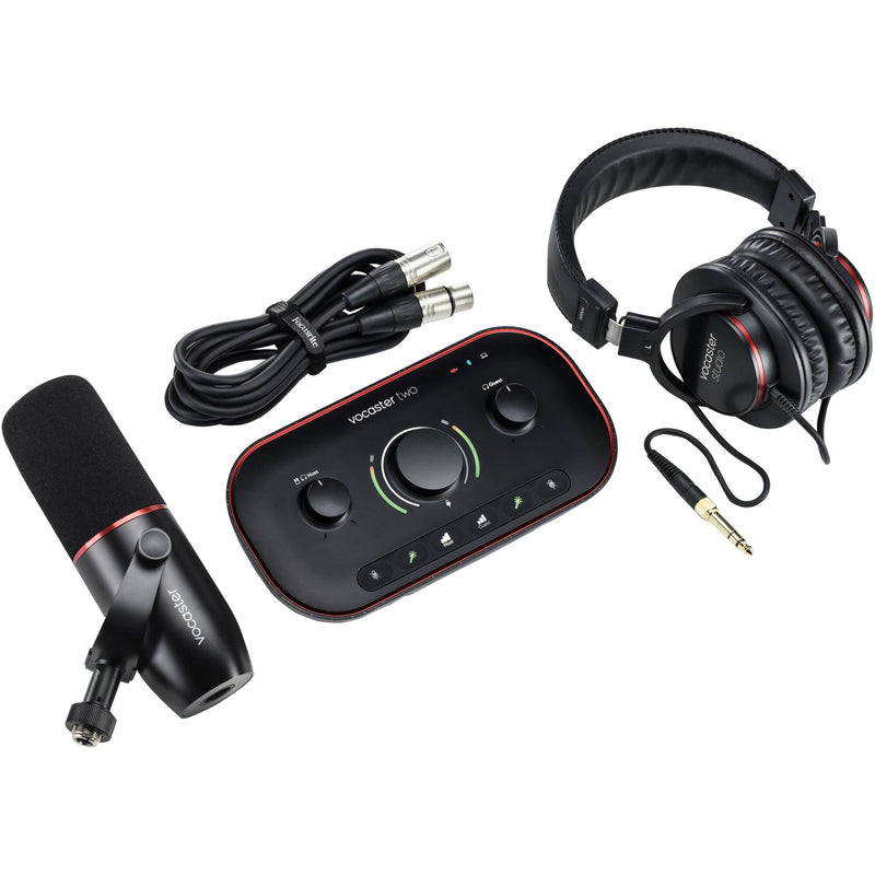 Focusrite Vocaster Two Studio USB-C Audio Interface Ultimate Podcasting Kit