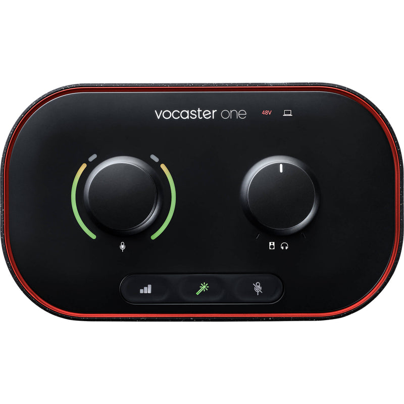 Focusrite Vocaster One Studio USB-C Audio Interface Essential Podcasting Kit