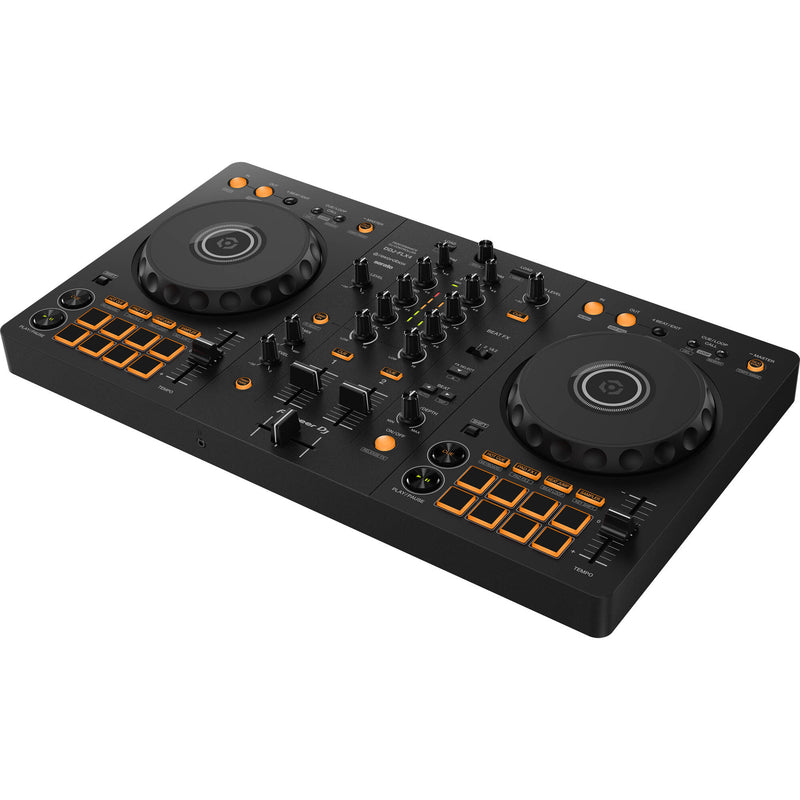 Pioneer DJ DDJ-FLX4 Portable 2-Channel rekordbox DJ and Serato Controller (Black)