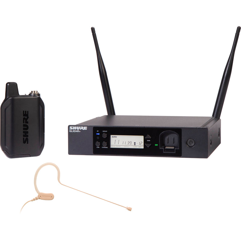 Shure GLXD14R+ Dual-Band Wireless Earset Rack System (Z3: 2.4, 5.8 GHz)