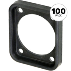 Neutrik SCDP-FX-0 EPDM Sealing Gasket for All D-Shape Chassis Connectors (Black, Box of 100) Image 1