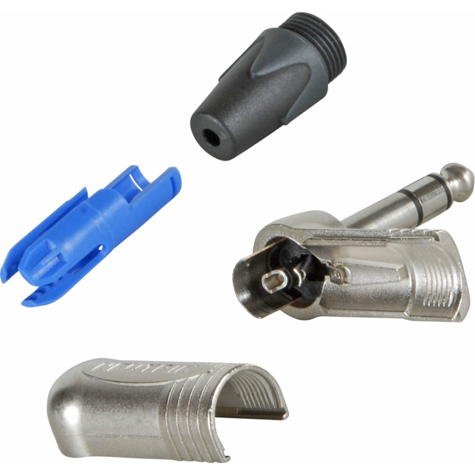 Neutrik NP3RX Professional Right-Angle 1/4" TRS Stereo Phone Plug (Nickel/Silver)