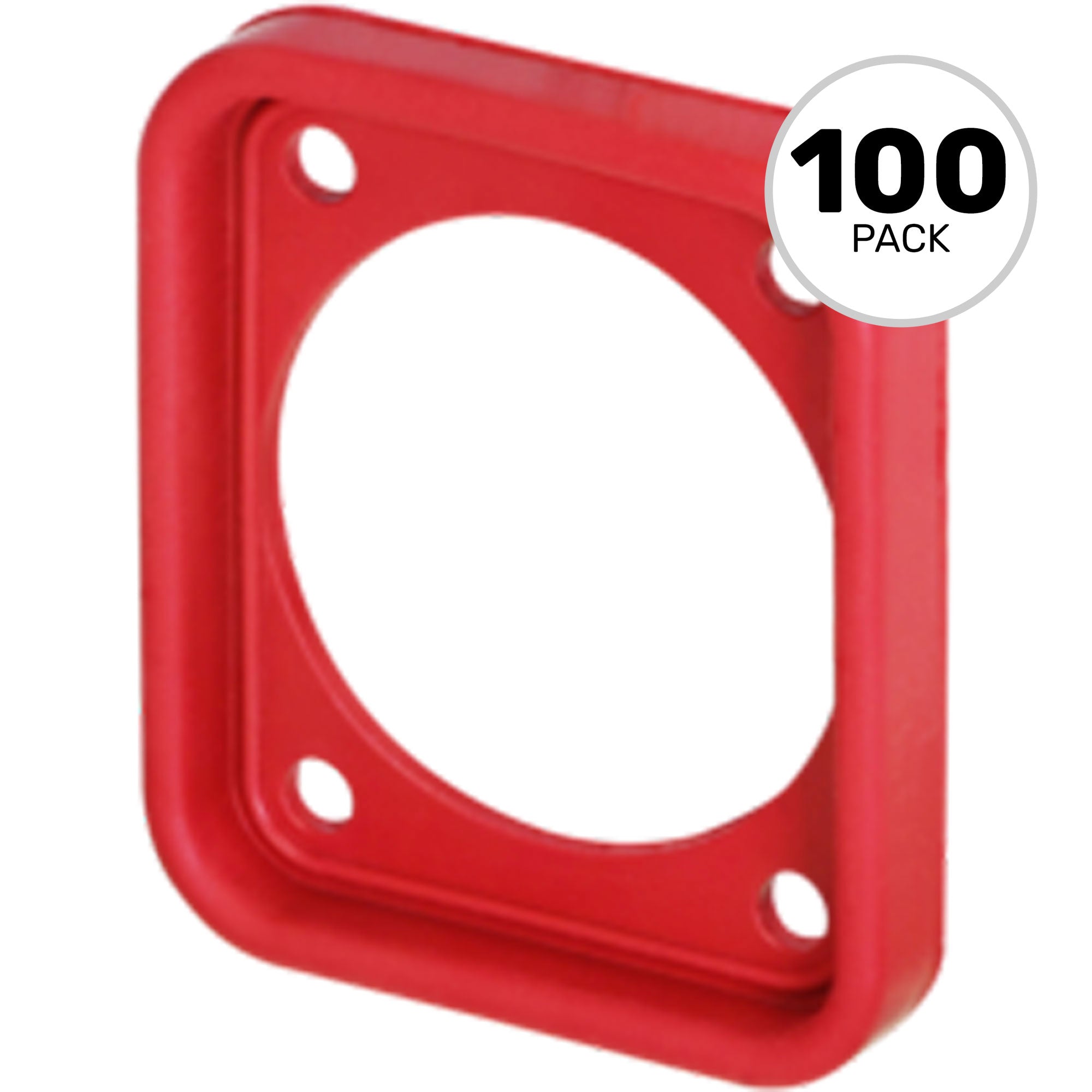 Neutrik SCDP-FX-2 EPDM Sealing Gasket for All D-Shape Chassis Connectors (Red, Box of 100)