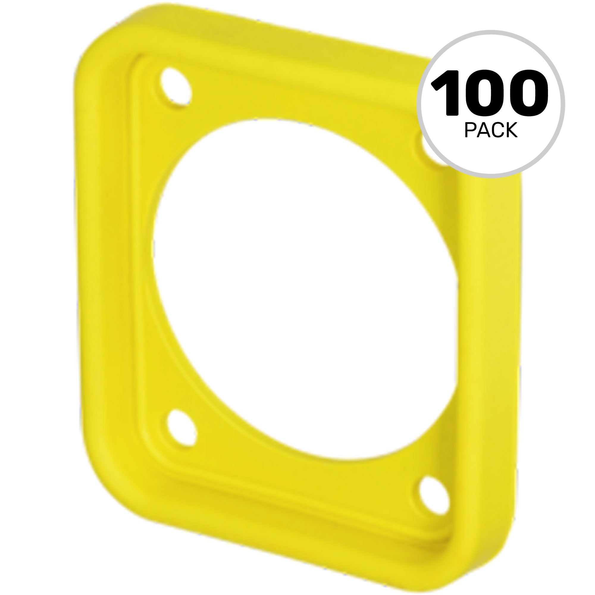 Neutrik SCDP-FX-4 EPDM Sealing Gasket for All D-Shape Chassis Connectors (Yellow, Box of 100)