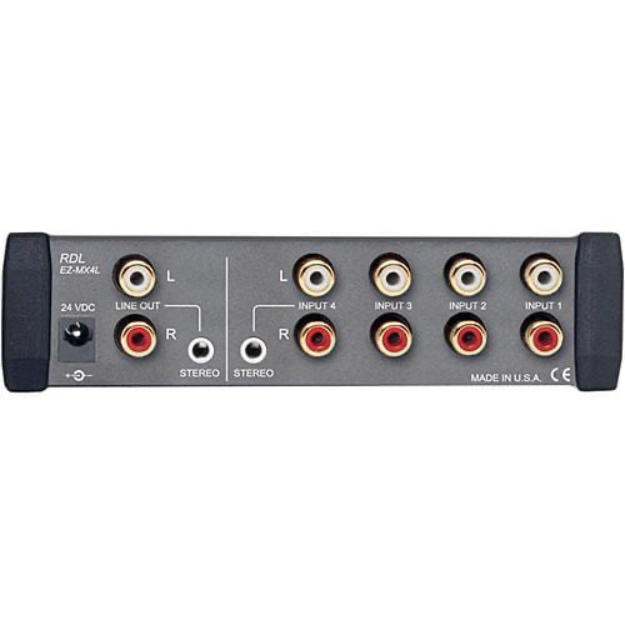 RDL EZ-MX4L Stereo Line-Level Audio Mixer (USA Power Supply)