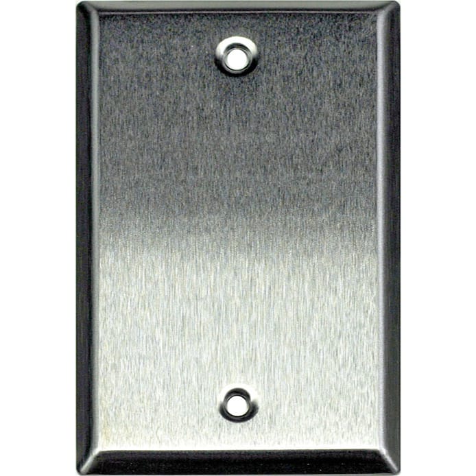 Whirlwind WP1/0H 1-Gang Blank Wall Plate