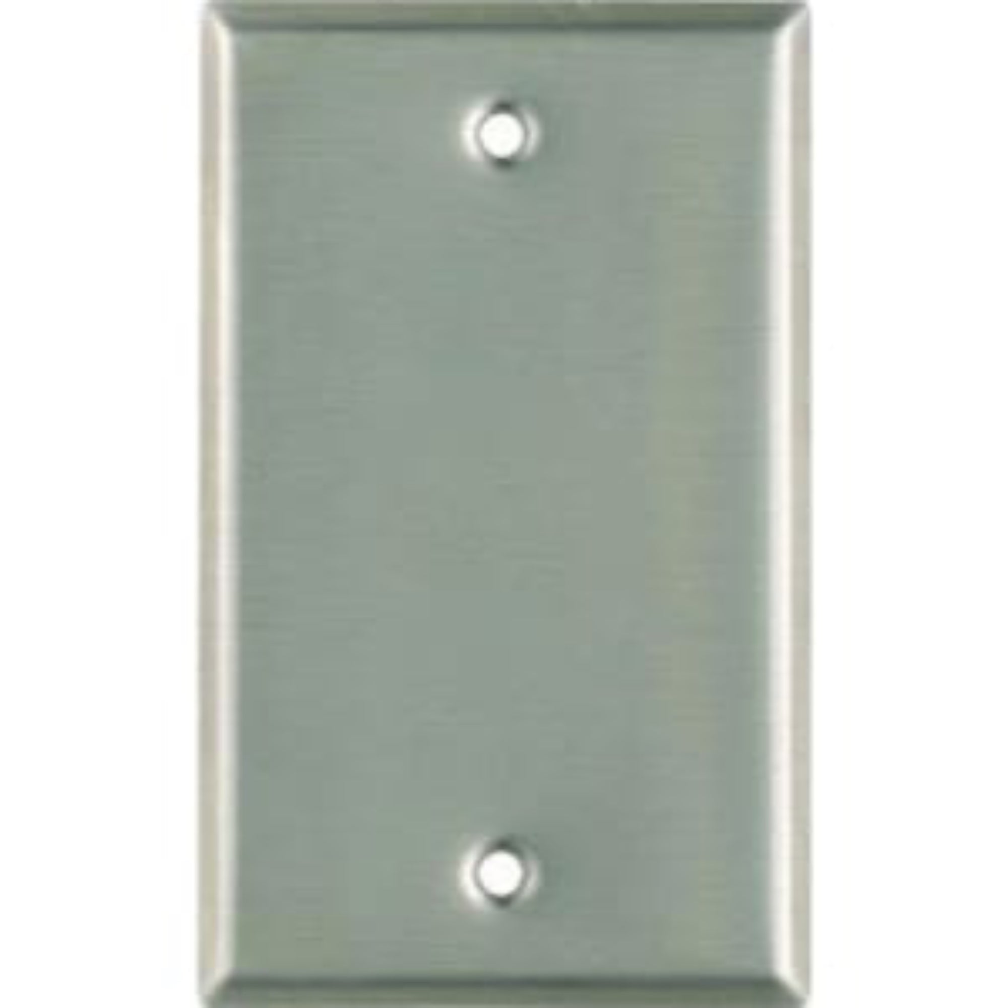 Whirlwind WP1/0H 1-Gang Blank Wall Plate (Stainless Steel)