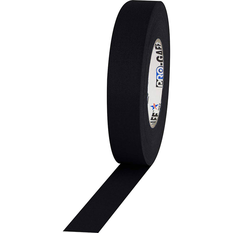 ProTapes Pro Gaff Premium Matte Cloth Gaffers Tape 1" x 55yds (Black, Case of 48)